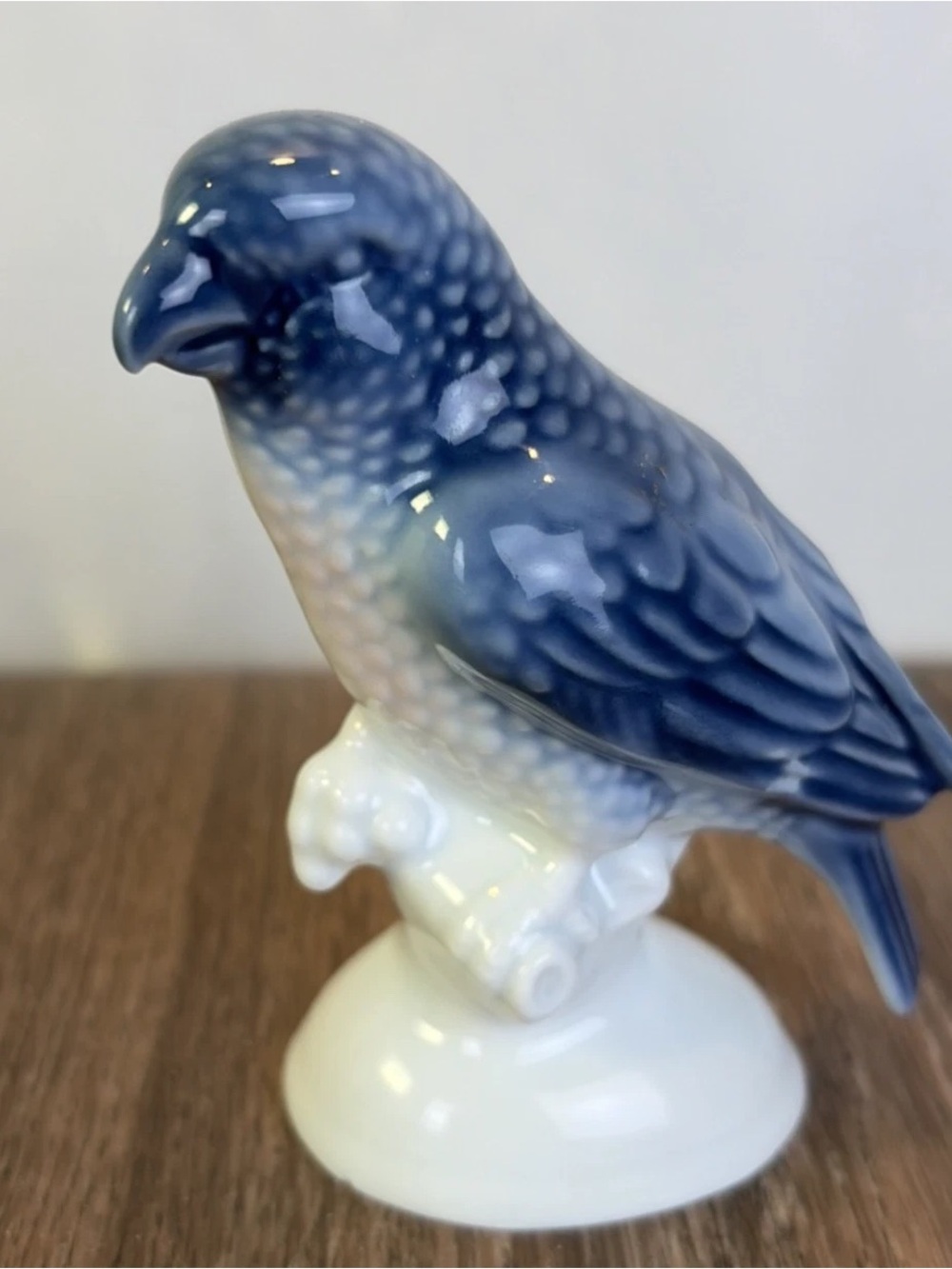 Vintage 3.5" Gerold Porzellan Western Germany Bavaria Blue Bird Figurine 4965/A